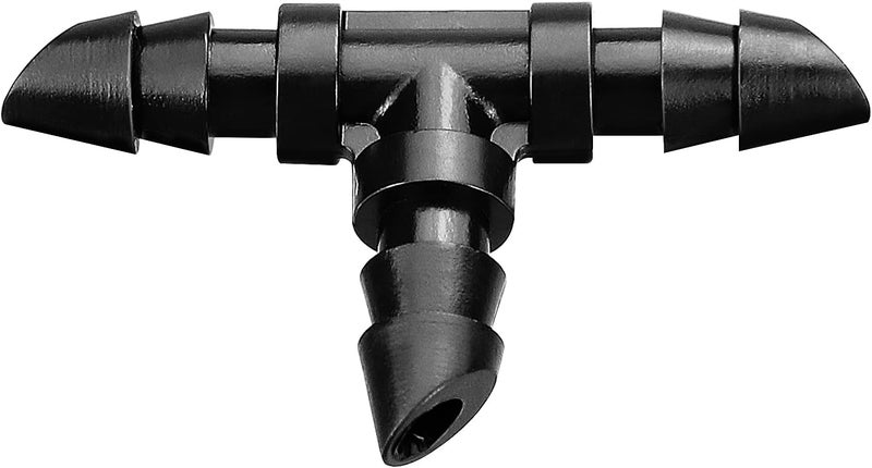JAYEE 50 Pack Drip Irrigation 1/4” Barbed Tee Fittings, Barbed Connectors Fits Universal 1/4 Inch Drip Tubing, Irrigation Tee for Drip or Sprinkler System - Image 1